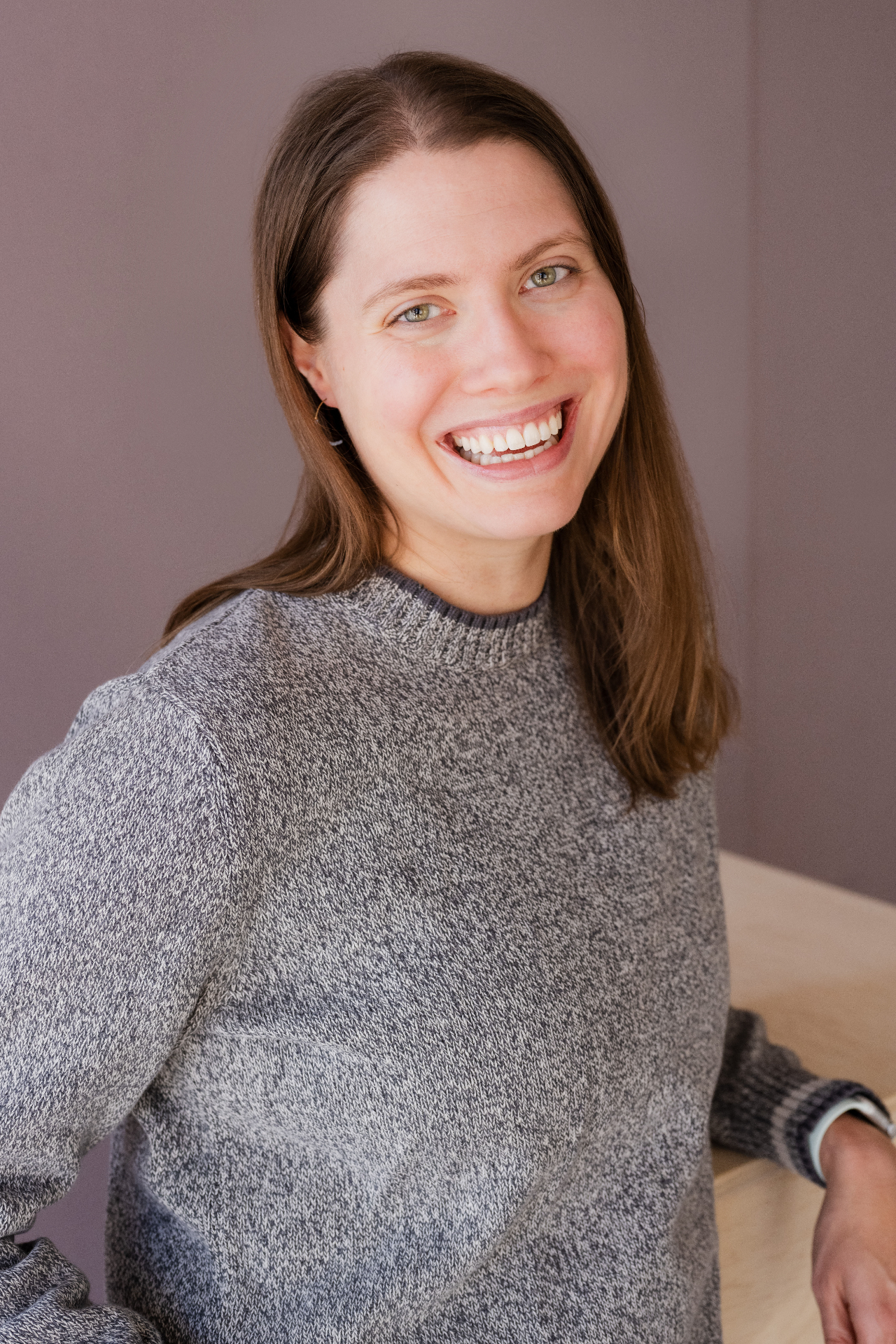 Sarah Jensen Bluth, smiling warmly
